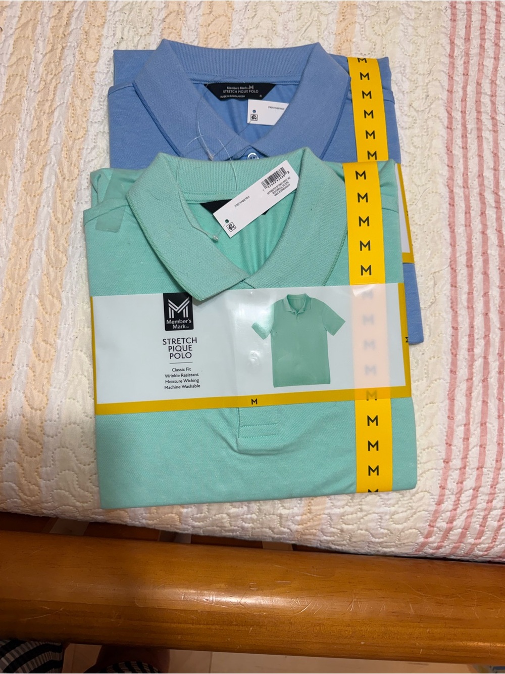 Member's Mark Men's Stretch Pique Polo - Mint